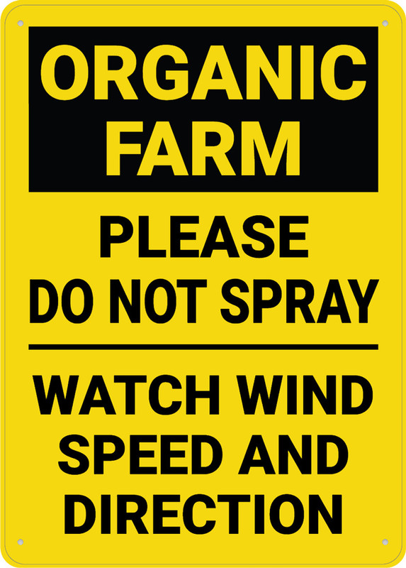 Schild „Please Do Not Spray Lawn“ – 2er Set Mit Erdspießen, 30,5 X 22,9 Cm