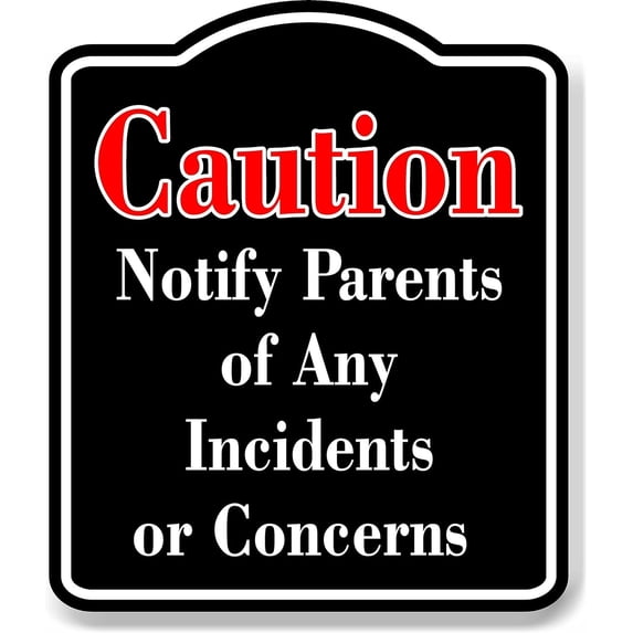 Caution Plastic Wrappings Away from Children Red BLACK Aluminum Composite Sign, 8.5"x10"