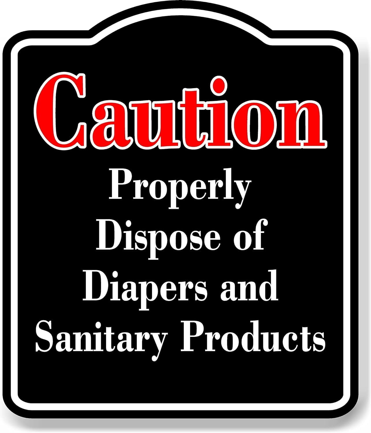 Caution Properly Store Personal Belongings Red BLACK Aluminum Composite ...