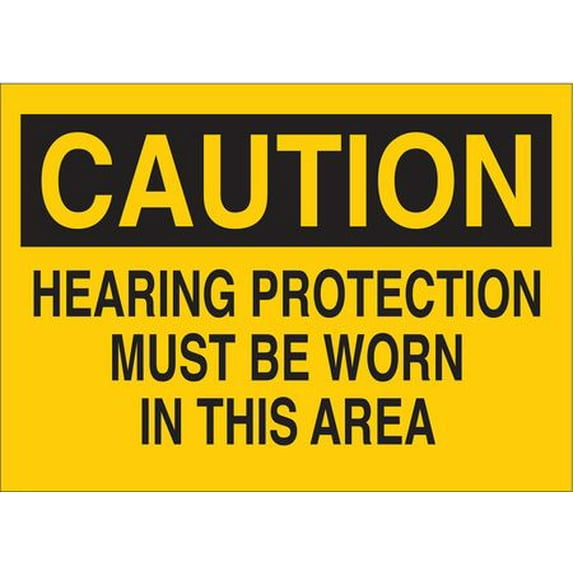 Caution Sign,7 x 10In,BK/YEL,ENG,Text