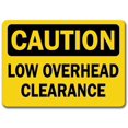 thumbnail image 1 of Caution Sign - Low Overhead Clearance - 10" x 14" OSHA Safety Sign, 1 of 1