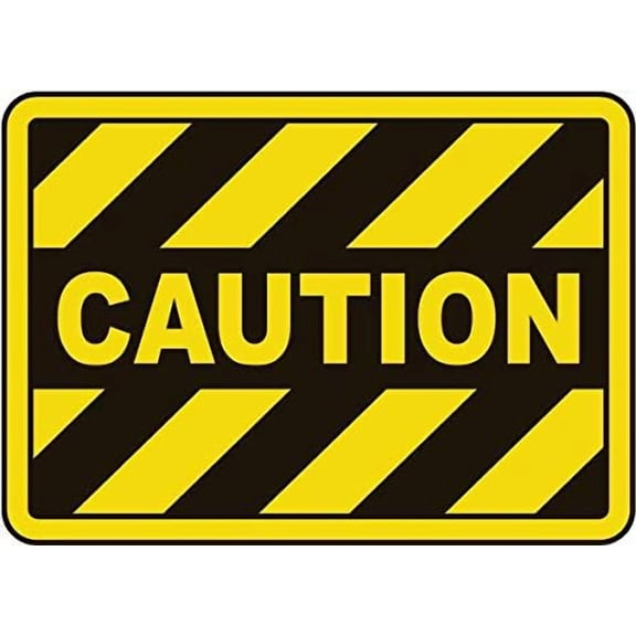 Caution Sign Parking Signs Truck Loading Dock Metal Tin \8 x 12 Inch for Home or Work