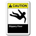 thumbnail image 1 of Caution Sign - Slippery Floor 7"x10" Plastic Safety Sign ansi osha, 1 of 1