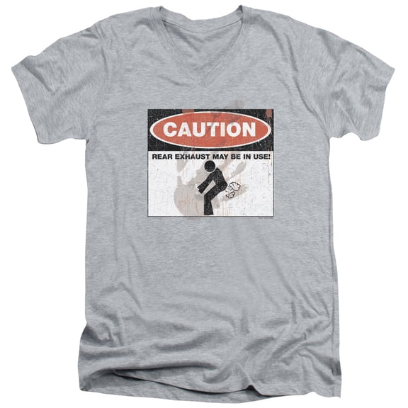 - Caution - Slim Fit V Neck Shirt - Medium