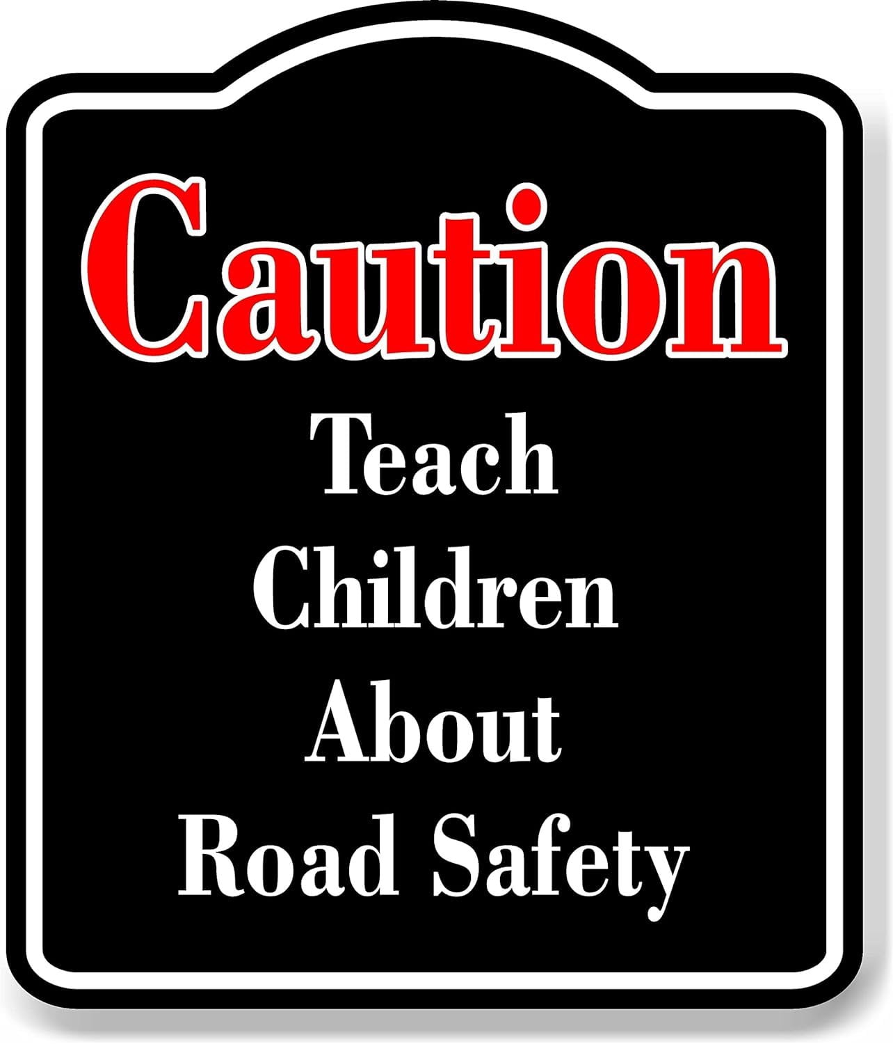 Caution Store Strollers Carriers Properly Red BLACK Aluminum Composite ...