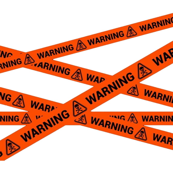 Caution Tape Halloween Themed Single Roll for Indoor and Outdoor Halloween Party Decor