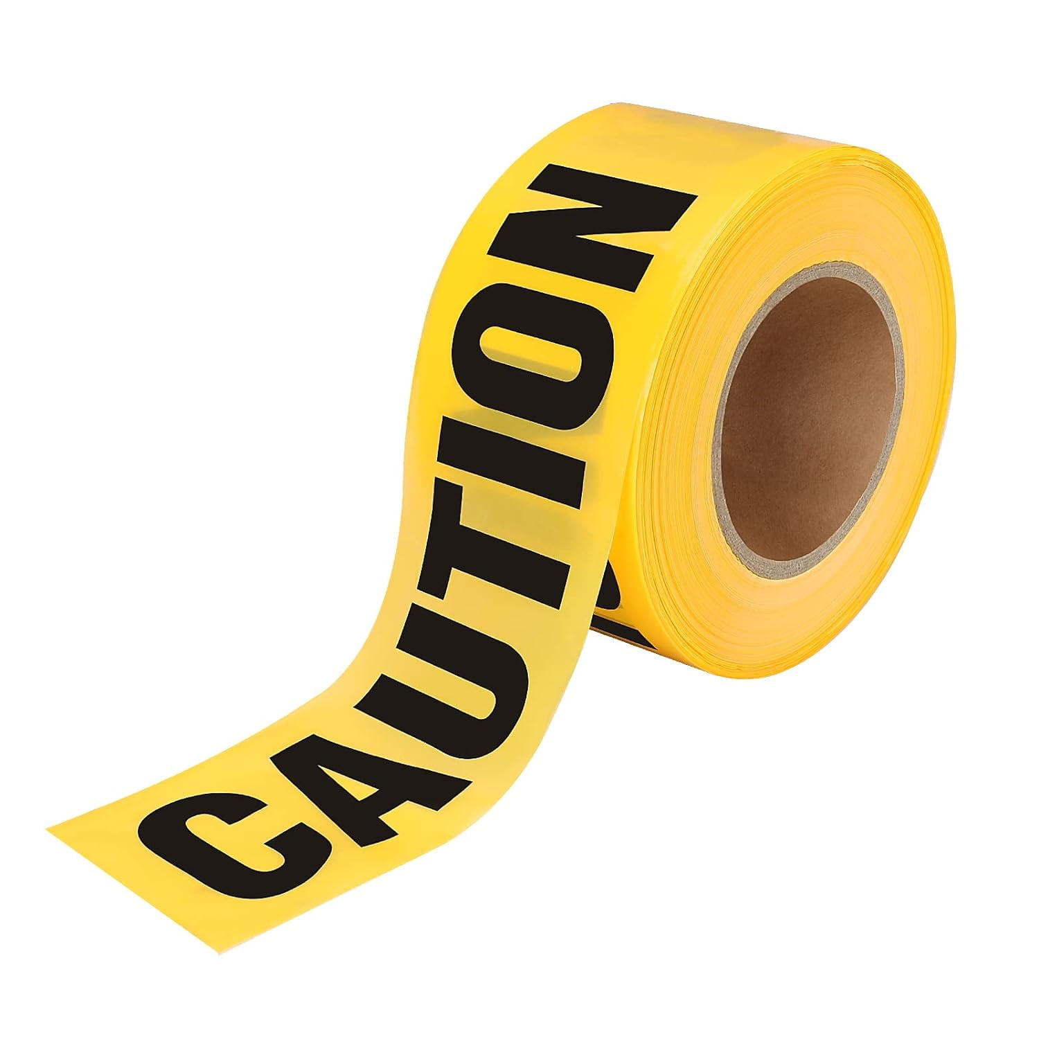 Caution Tape Roll, 3 in X 1000 ft Yellow Do Not Enter Barricade Tape, Non Adhesive Warning