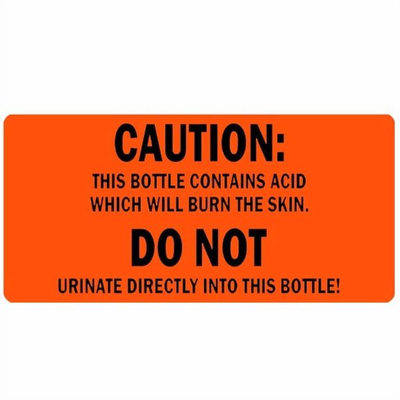 Caution This Contains Acid Medical Labels