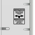 thumbnail image 1 of Caution This Vehicle Makes Wide Turns Vinyl Decal Sticker - Many Colors & Sizes - Wide Turn Sign Truck Safety Markings for Dry Van and Reefer Trailers Truck Decals & Markings (12" x 18", Black), 1 of 8