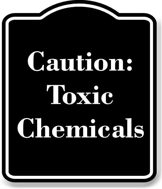 Toxic Formula Sign Caution Toxic Chemicals BLACK Aluminum Composite Sign 8.5''x10 ...