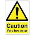 thumbnail image 1 of Caution Very Hot Water Sign Temperature & Radiation Signs Hazard Identification Signs Metal Tin Sign 8 x 12 inch, 1 of 4