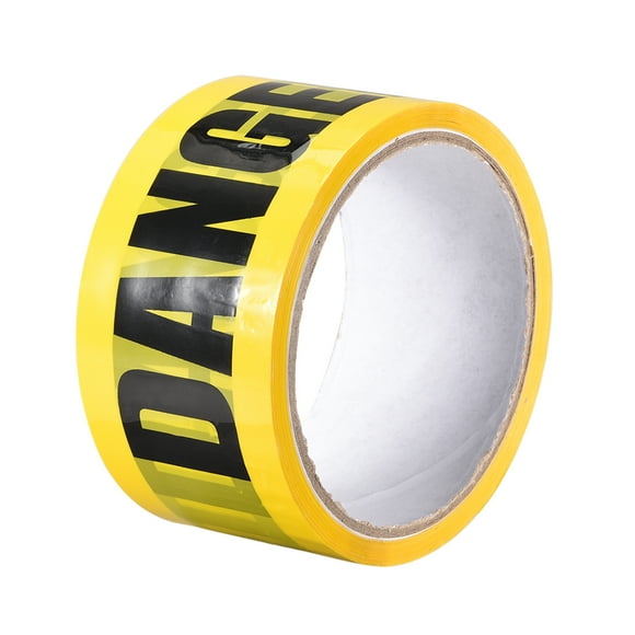 Caution Warning Stripe Sticker Adhesive Tape DANGER Marking, 82 Ft x 2 Inch(LxW), Yellow Black