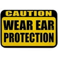 thumbnail image 1 of Caution Wear Ear Protection Sign, 1 of 1