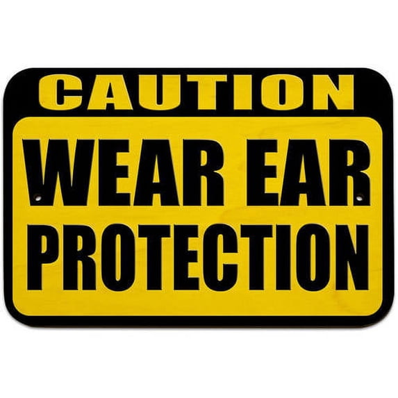 Caution Wear Ear Protection Sign