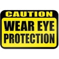 thumbnail image 1 of Caution Wear Eye Protection Sign, 1 of 1