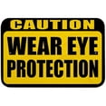 thumbnail image 1 of Caution Wear Eye Protection Sign, 1 of 1