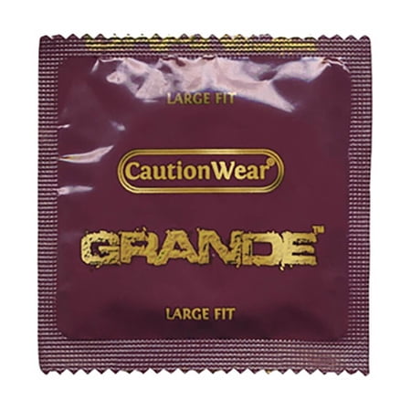 Caution Wear Grande Lubricated Condoms