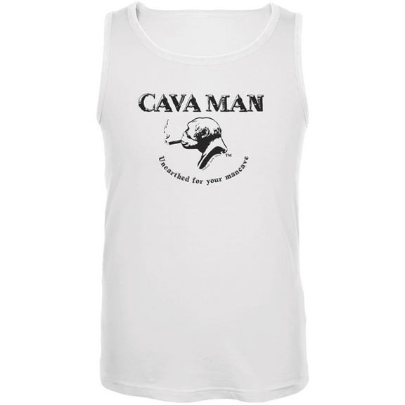 Cava Man White Adult Tank Top - 2X-Large