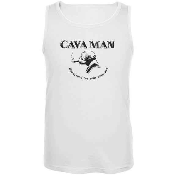 Cava Man White Adult Tank Top - Small