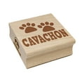 thumbnail image 1 of Cavachon Dog Paw Prints Fun Text Square Rubber Stamp Stamping Scrapbooking Crafting - Small 1.25in, 1 of 7