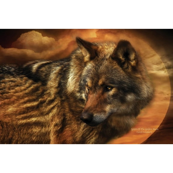 Cavalaris "Spirit Of The Golden Moon" Wall Decal