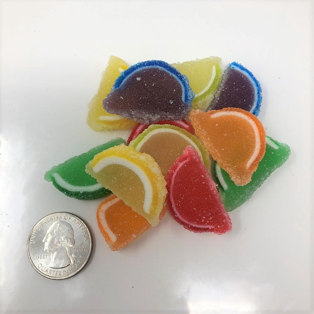 Cavalier Candies Fruit Slices Miniature Assorted Flavors 2 Pounds