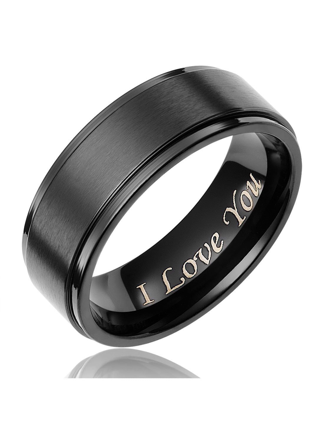 Titanium Wedding Black Wedding Mens Ring Cavalier Jewelers Mens