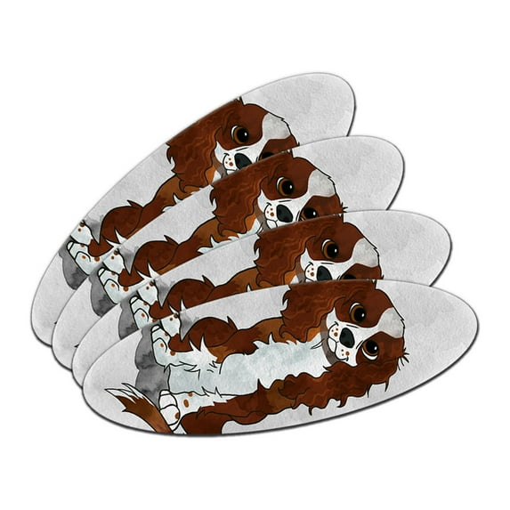 Cavalier King Charles Blenheim - Dog Oval Nail File Emery Board 4 Pack