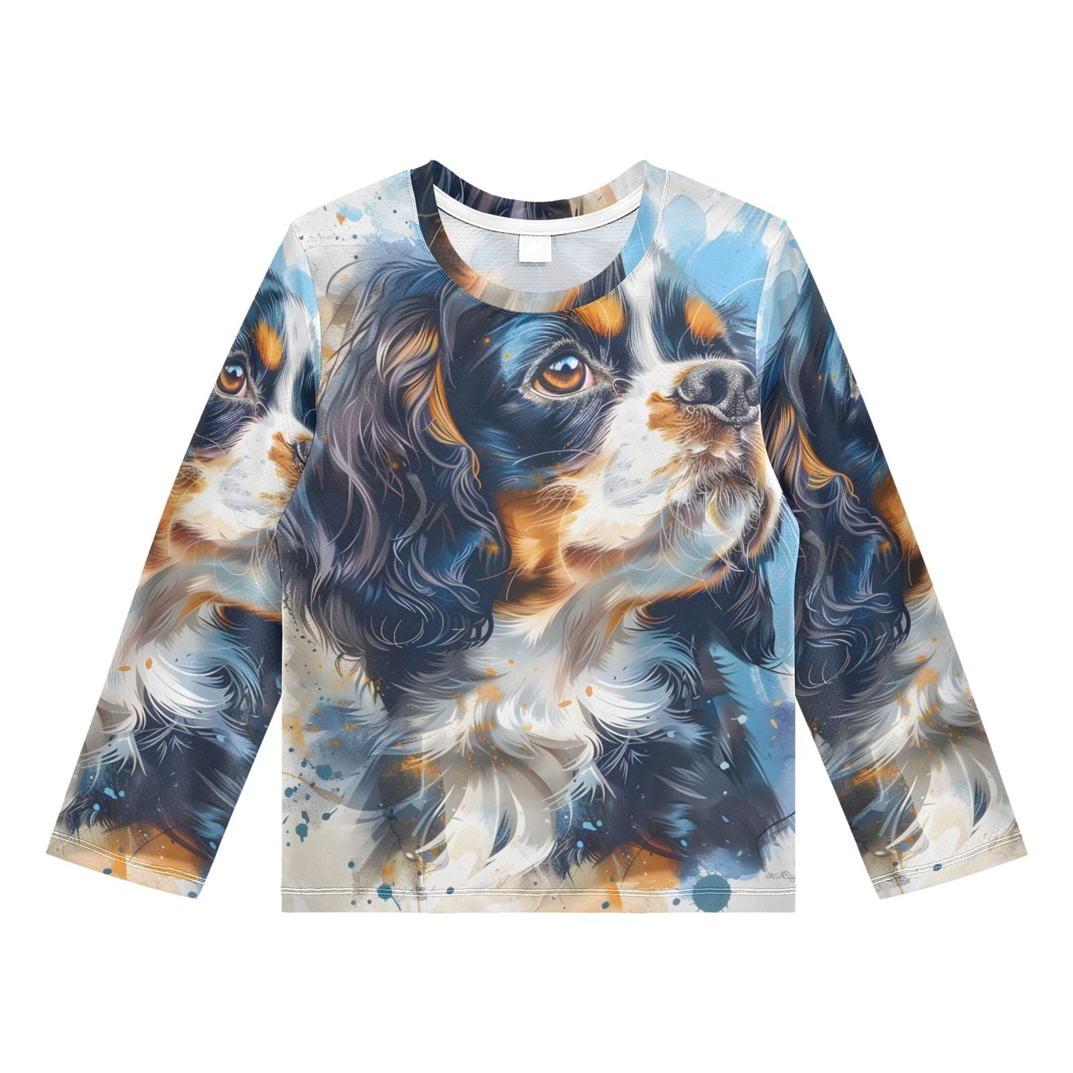 Cavalier King Charles Dog Boys' Rash Guard Shirts UPF 50 Plus Sun ...