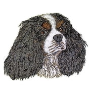 Amazing [Cavalier King Charles Dog Face] Embroidery Iron On/Sew Patch 4 x 3.6[Made in USA]