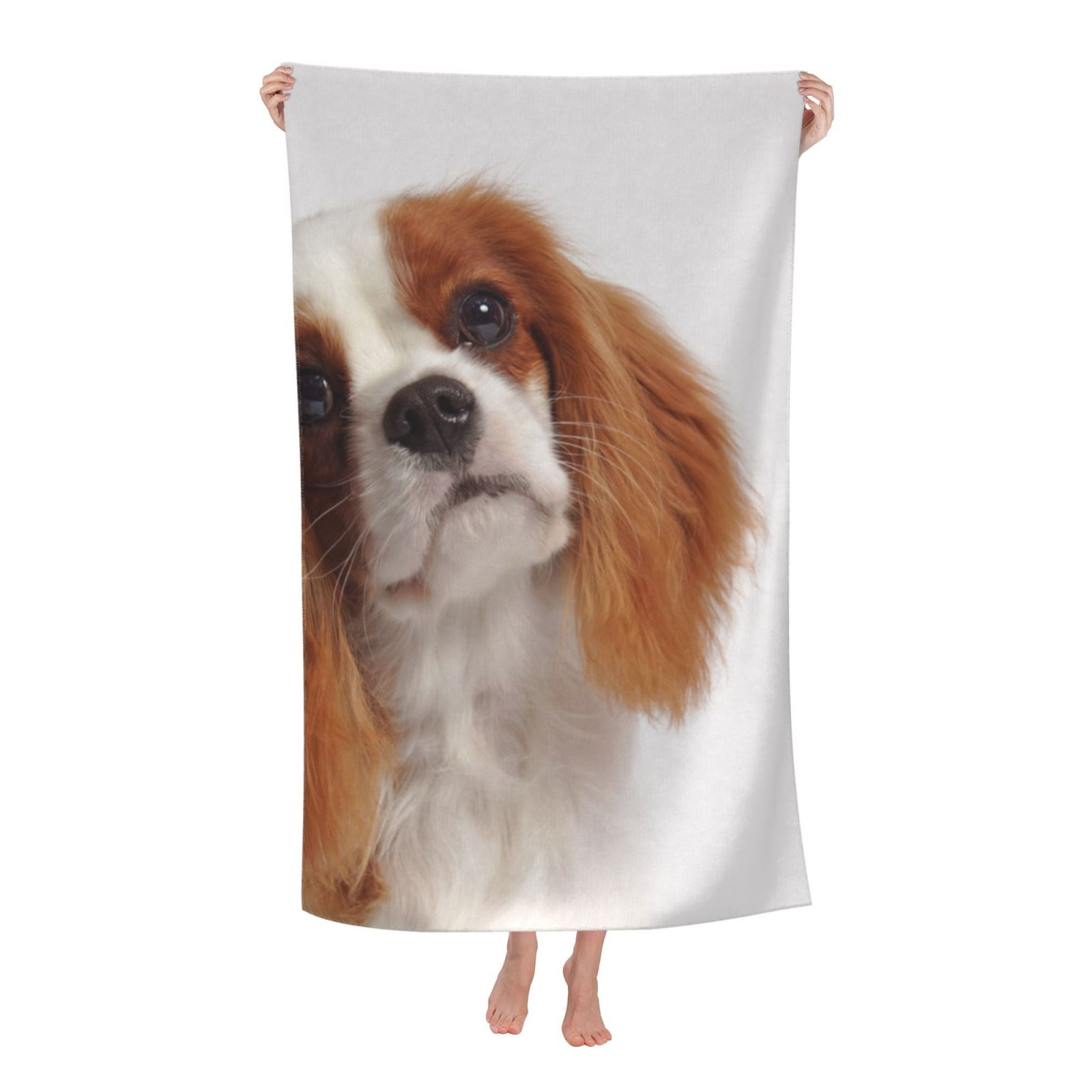 Cavalier King Charles Spaniel (2), Microfiber Bath Towel Super Absorbent Quick Dry Bath Towel