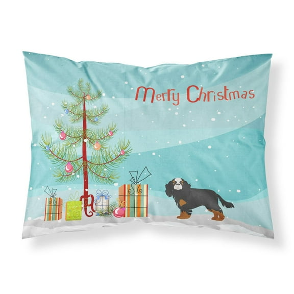 Cavalier King Charles Spaniel Christmas Tree Fabric Standard Pillowcase
