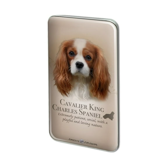 Cavalier King Charles Spaniel Dog Breed Metal Rectangle Lapel Hat Pin Tie Tack Pinback