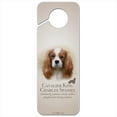 thumbnail image 1 of Cavalier King Charles Spaniel Dog Breed Plastic Door Knob Hanger Sign, 1 of 7