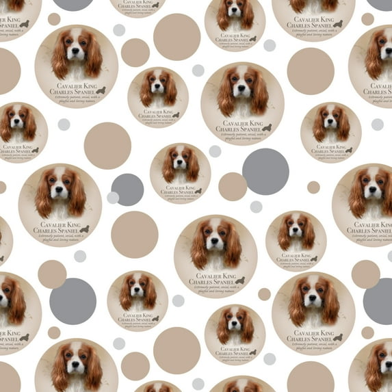 Cavalier King Charles Spaniel Dog Breed Premium Gift Wrap Wrapping Paper Roll