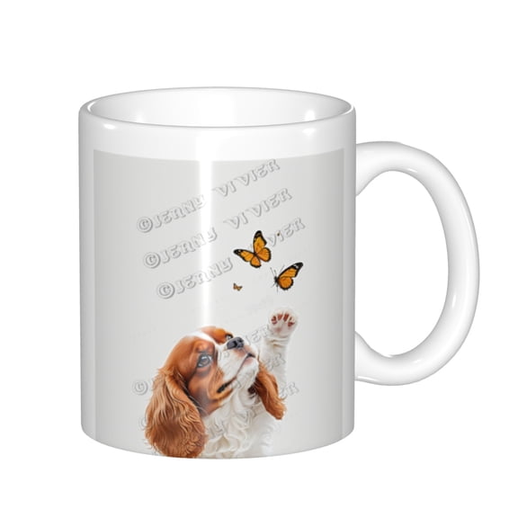 Cavalier King Charles Spaniel Dog Ceramic Mug - Dog Coffee Milk Tea Mug Cup,Gifts For Dog Lovers Dog Mom gifts for Women Men Teen Girls,Cavalier King Charles Spaniel Lovers Gifts