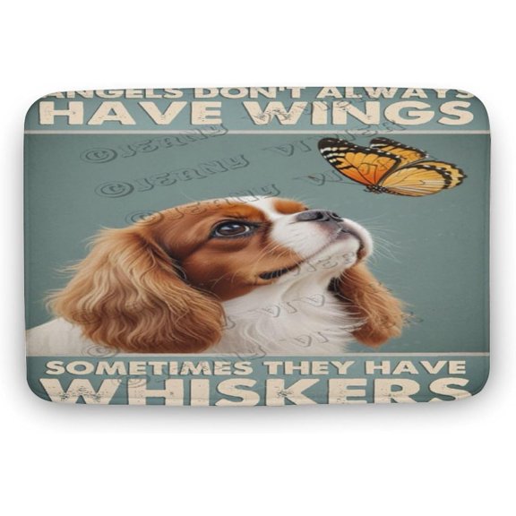 Cavalier King Charles Spaniel Dog Cute Animal Bathroom Rug Mat, 16"x24", Extra Soft and Absorbent Bath Rugs, Machine Wash Dry, Non-Slip Carpet Mat for Tub, Shower, and Bath Room, Dog
