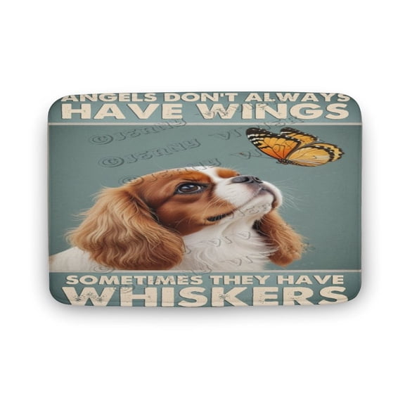Cavalier King Charles Spaniel Dog Cute Animal Bathroom Rug Mat, 20"x32", Extra Soft and Absorbent Bath Rugs, Machine Wash Dry, Non-Slip Carpet Mat for Tub, Shower, and Bath Room, Dog