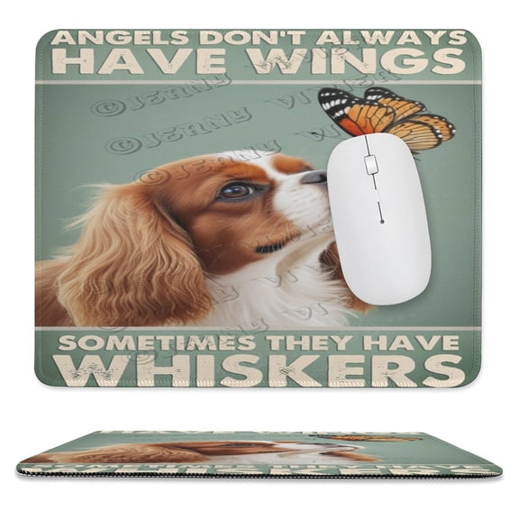 Cavalier King Charles Spaniel Dog Mouse Pad, Cute Dog Mouse Pad Design, Mouse Mat Non-Slip Rubber Base Computer Mouse Pads for Office Home Laptop 10"x12"
