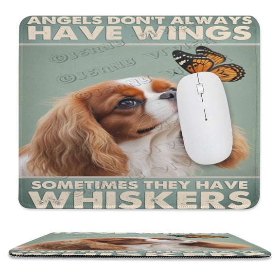 Cavalier King Charles Spaniel Dog Mouse Pad, Cute Dog Mouse Pad, Mouse Mat Rectangle Waterproof Mouse Pad Non-Slip Rubber Base MousePads for Office Laptop Computer 10"x12"