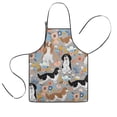 thumbnail image 1 of Cavalier King Charles Spaniel Dog and Flower Kids Aprons for Girls and Boys,Adjustable Neck Strap Toddler Aprons for Kids Cooking Baking, 1 of 7