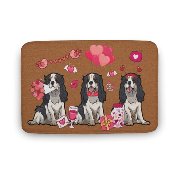 Cavalier King Charles Spaniel Doormat, Cavalier King Charles Spaniel Rug, Dog Mat Valentines Day Decor,Funny Doormat, Home Decor, Welcome Mat,Indoor Doormat,Front Back Door Mat 16”x24”