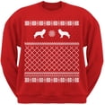 thumbnail image 1 of Cavalier King Charles Spaniel Red Adult Ugly Christmas Sweater Crew Neck Sweatshirt, 1 of 1