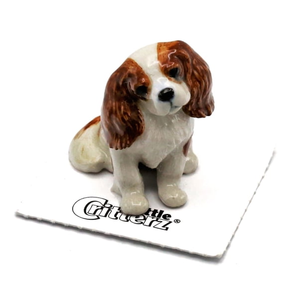 Cavalier King Charles Spaniel "Rex" - miniature porcelain figurine