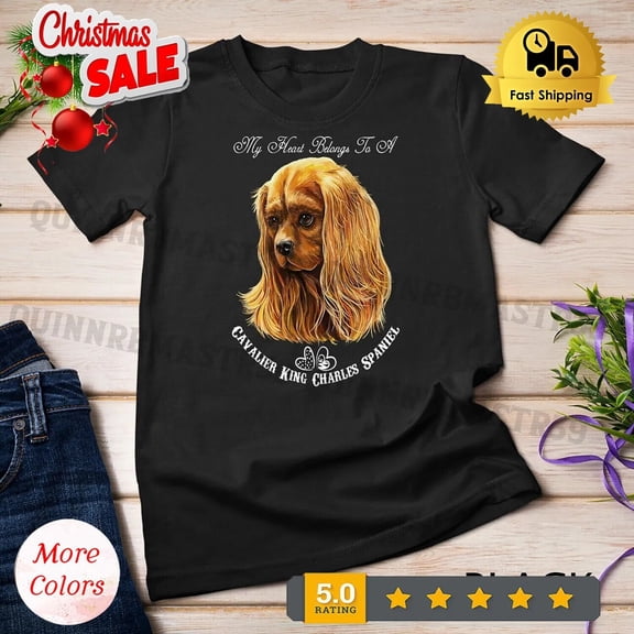 Cavalier King Charles Spaniel Ruby Unisex T-Shirt.