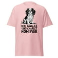 thumbnail image 1 of Cavalier King Charles Spaniel T Shirt, Best Dog Mom Ever Tee (Light Pink, 4XL), 1 of 4