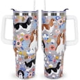 thumbnail image 1 of Cavalier King Charles Spaniel Tumbler 40oz for Women - Insulated Stainless Steel Travel Mug with Straw, Cute Dog Themed Coffee Cup Gift, 1 of 6
