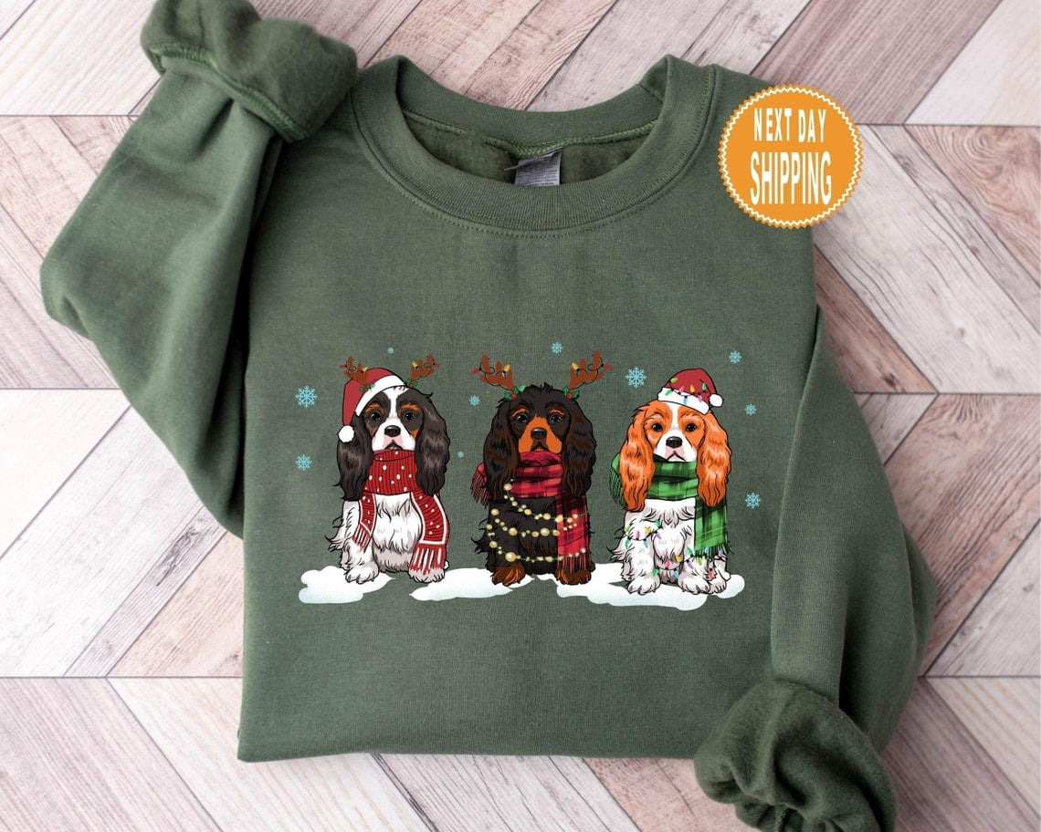 Cavalier King Charles Spaniel Winter Sport Sweatshirt