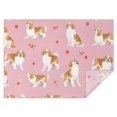thumbnail image 1 of Cavalier King Charles Spaniels and Flowers Rectangle Tablecloth 60"x84",Waterproof Polyester Rectangle Table Cloth, Wipeable Spillproof Polyester Tablecloth for Dining, Camping, Indoor and Outdoor, 1 of 5
