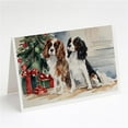 thumbnail image 1 of Cavalier Spaniel Christmas Greeting Cards and Envelopes Pack of 8 7 in x 5 in, 1 of 3